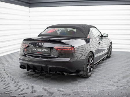 Maxton Design Street Pro Rear Side Splitters + Flaps Audi S5 / A5 S-Line Coupe / Cabrio 8T - AUS51CNC-RSD1B+RSF1G - Image 2