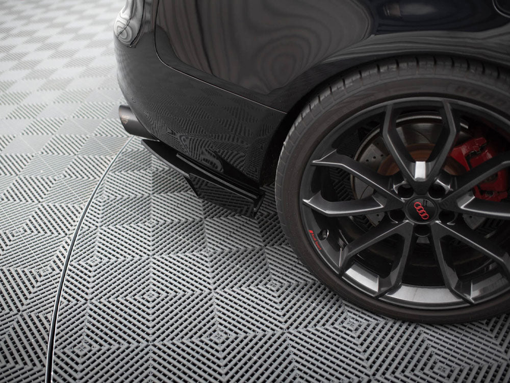 Maxton Design Street Pro Rear Side Splitters + Flaps Audi S5 / A5 S-Line Coupe / Cabrio 8T - AUS51CNC-RSD1B+RSF1G - Image 4