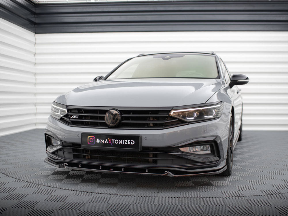 Maxton Design Front Splitter V.1 Volkswagen Passat R-Line B8 Facelift - VW-PA-B8F-RLINE-FD1G - Image 2