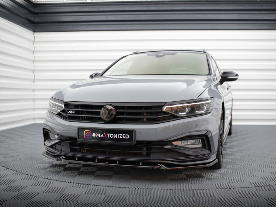 Maxton Design Front Splitter V.1 Volkswagen Passat R-Line B8 Facelift - VW-PA-B8F-RLINE-FD1G - Image 2