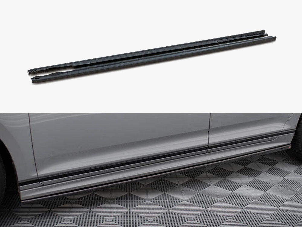 Maxton Design Side Skirts Diffusers Volkswagen Passat R-Line B8 Facelift - VW-PA-B8F-RLINE-SD1G - Image 1