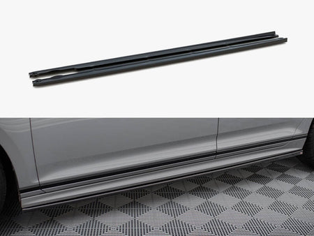 Maxton Design Side Skirts Diffusers Volkswagen Passat R-Line B8 Facelift - VW-PA-B8F-RLINE-SD1G - Image 1