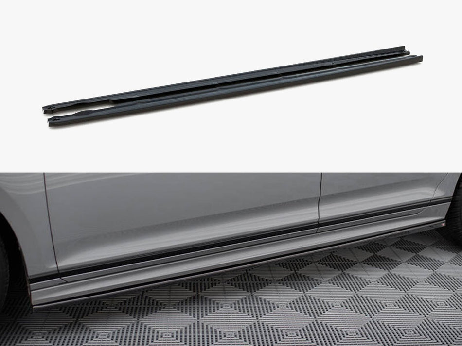Maxton Design Side Skirts Diffusers Volkswagen Passat R-Line B8 Facelift - VW-PA-B8F-RLINE-SD1G - Image 1