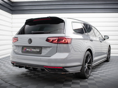 Maxton Design Rear Splitter (Vertical Bars) Volkswagen Passat R-Line B8 Facelift - VW-PA-B8F-RLINE-RD1G+RD2G - Image 2