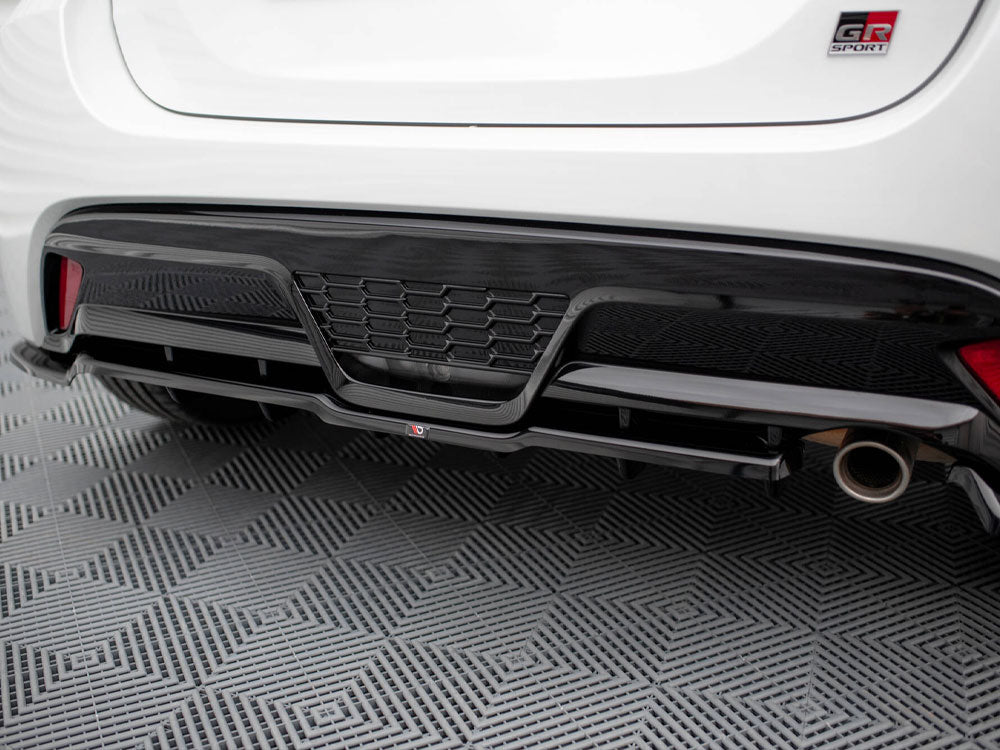 Maxton Design Rear Splitter (Vertical Bars) Toyota Yaris GR Sport Mk4 - TO-YA-4-GRSPORT-RSD1G+RD1G - Image 2