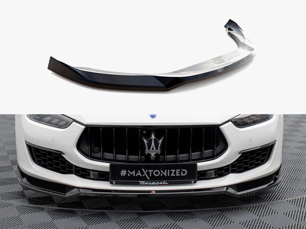Maxton Design Front Splitter V.1 Maserati Ghibli Mk3 Facelift - MA-GH-1F-FD1G - Image 1