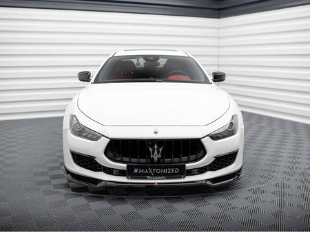 Maxton Design Front Splitter V.1 Maserati Ghibli Mk3 Facelift - MA-GH-1F-FD1G - Image 3