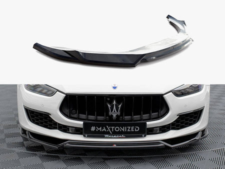 Maxton Design Front Splitter V.2 Maserati Ghibli Mk3 Facelift - MA-GH-1F-FD2G - Image 1