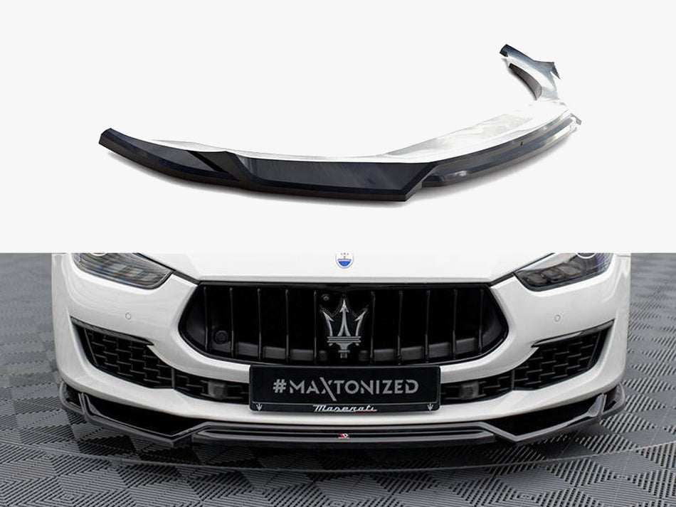 Maxton Design Front Splitter V.2 Maserati Ghibli Mk3 Facelift - MA-GH-1F-FD2G - Image 1