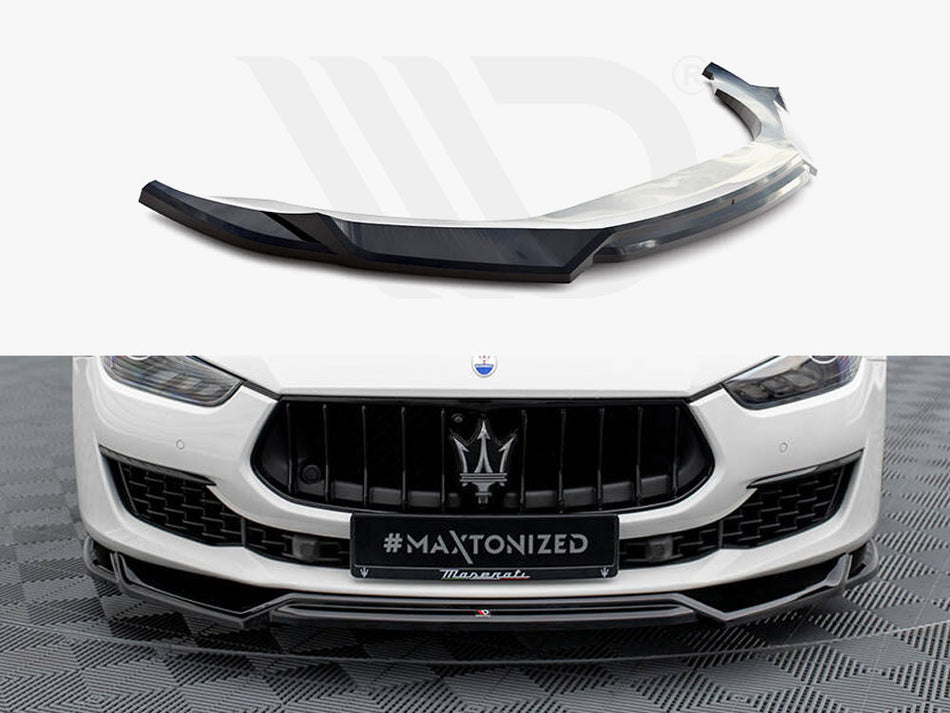 MAXTON DESIGN Front Splitter V.2 Maserati Ghibli Mk3 Facelift