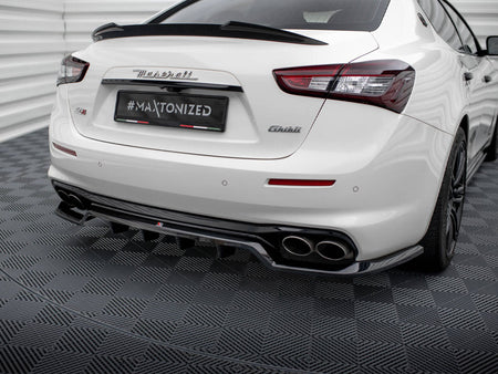 Maxton Design Rear Splitter (Vertical Bars) Maserati Ghibli Mk3 Facelift - MA-GH-1F-RD1G+RD2G - Image 3