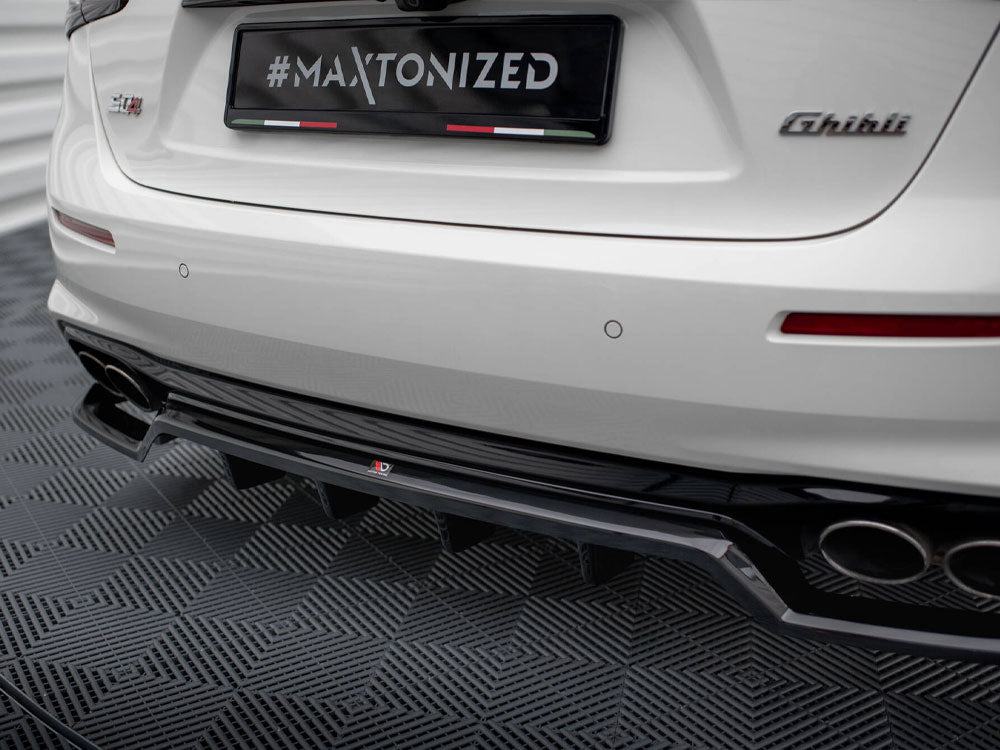 Maxton Design Rear Splitter (Vertical Bars) Maserati Ghibli Mk3 Facelift - MA-GH-1F-RD1G+RD2G - Image 5