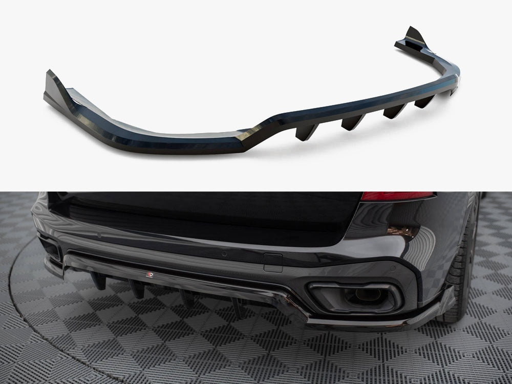 Maxton Design Central Rear Splitter (Vertical Bars) BMW X5 M-Sport G05 - BM-X5-05-MPACK-RD2G+RD3G - Image 1