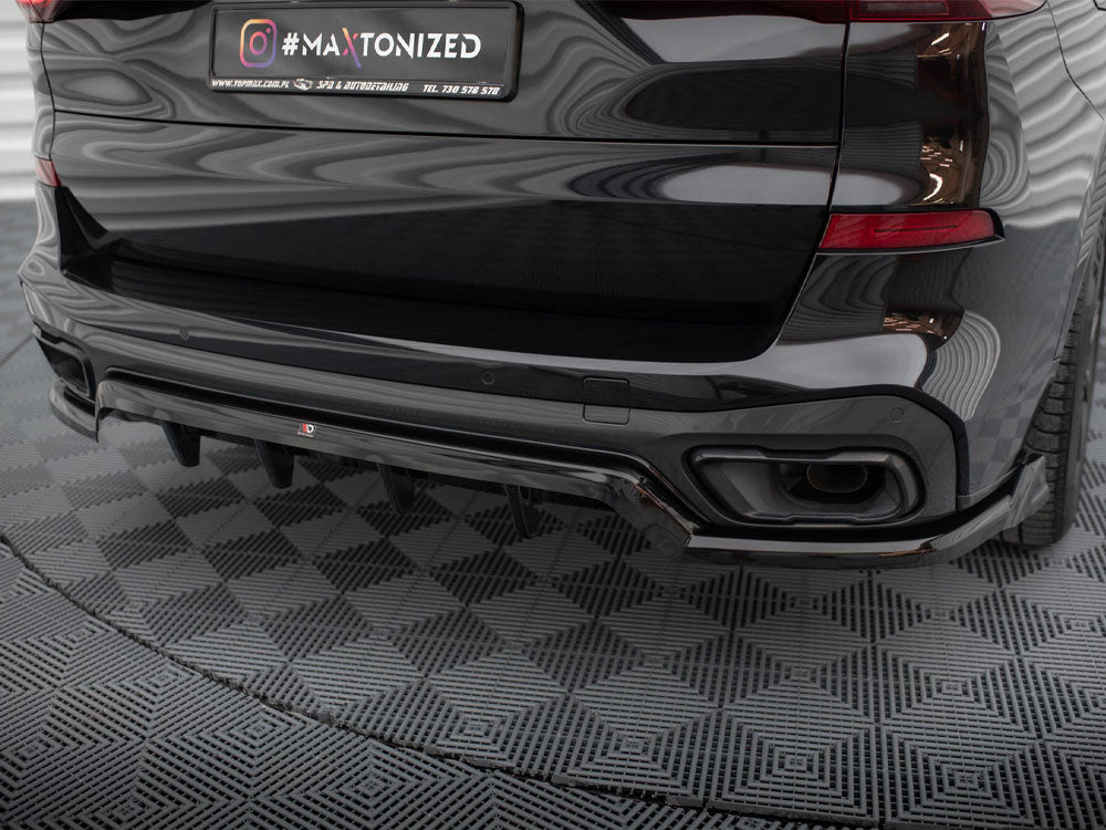 Maxton Design Central Rear Splitter (Vertical Bars) BMW X5 M-Sport G05 - BM-X5-05-MPACK-RD2G+RD3G - Image 3