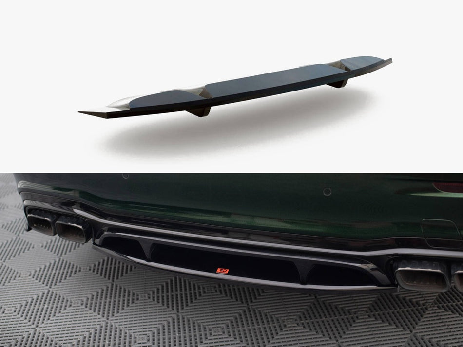 Maxton Design Central Rear Splitter (Vertical Bars) Mercedes-AMG E63 W213 Facelift - ME-E-213F-63-RD1G+RD2G - Image 1