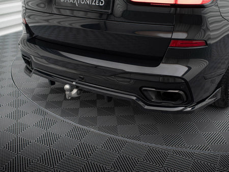 Maxton Design Central Rear Splitter (Vertical Bars) BMW X7 M-Pack G07 Facelift - BM-X7-07F-MPACK-RD1G+RD2G - Image 7
