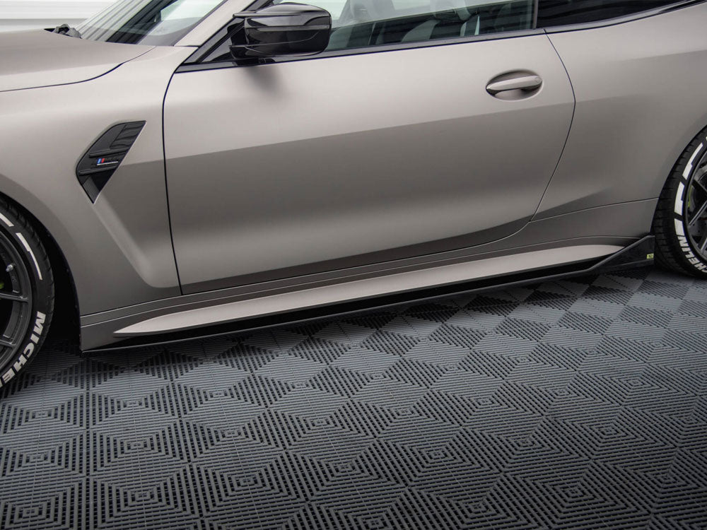 Maxton Design Side Skirts Diffusers V.3 CSL Look BMW M4 G82 - BM-4-G82-M-SD3G - Image 3