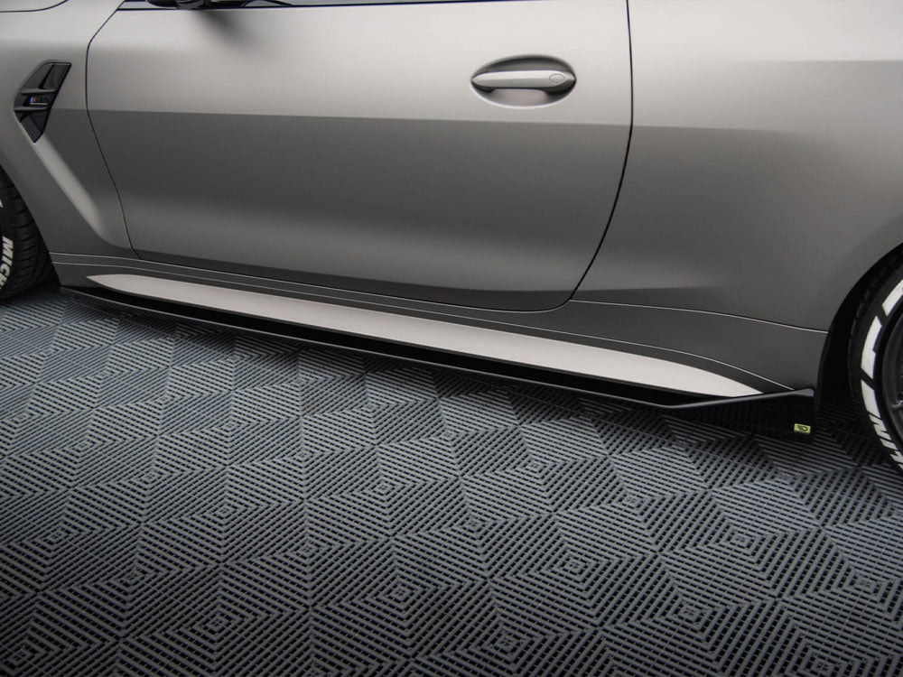 Maxton Design Side Skirts Diffusers V.3 CSL Look BMW M4 G82 - BM-4-G82-M-SD3G - Image 4