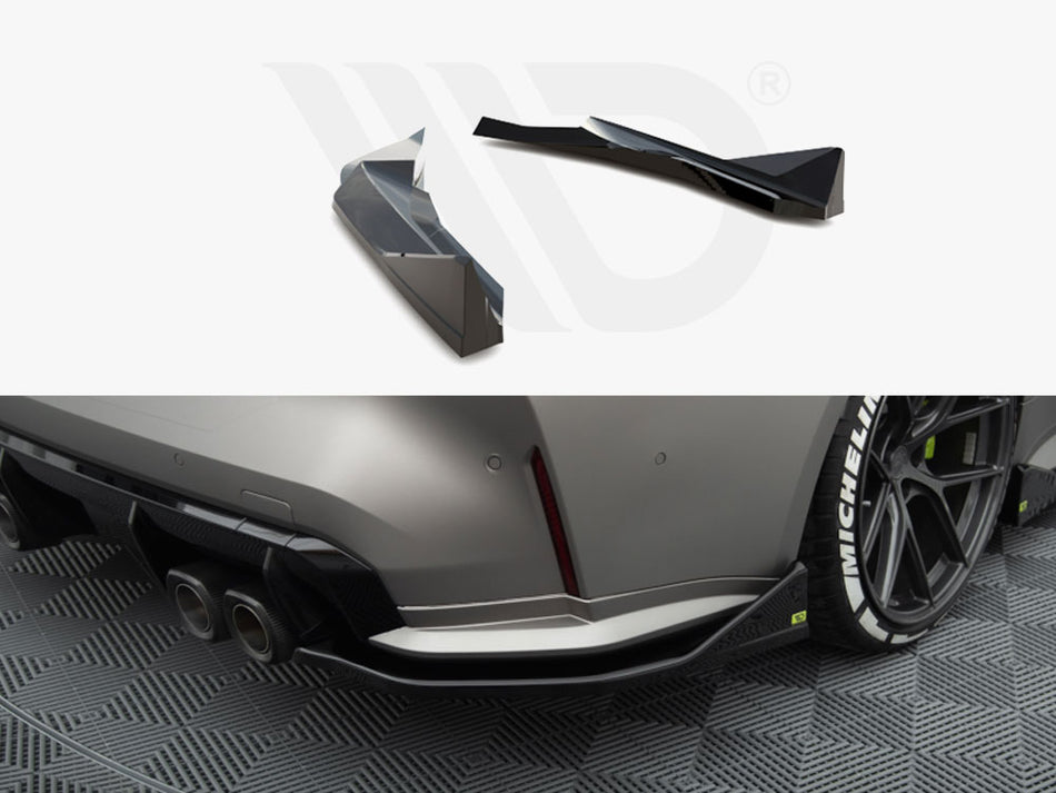 MAXTON DESIGN Rear Side Splitters V.3 CSL Look BMW M4 G82