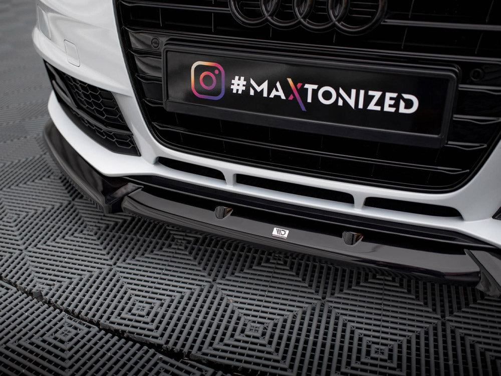 Maxton Design Front Splitter V.1 Audi A4 Competition B8 Facelift - AU-A4-B8F-COMP-FD1G - Image 4