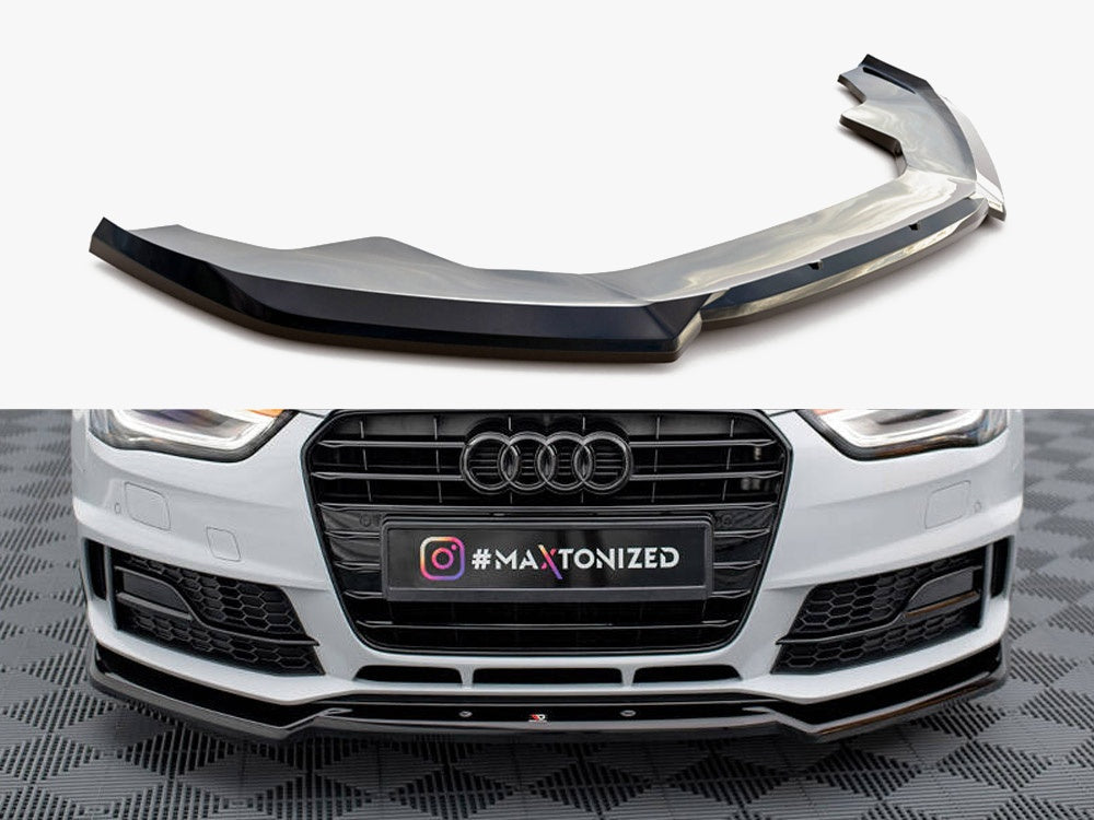 Maxton Design Front Splitter V.2 Audi A4 Competition B8 Facelift - AU-A4-B8F-COMP-FD2G - Image 1