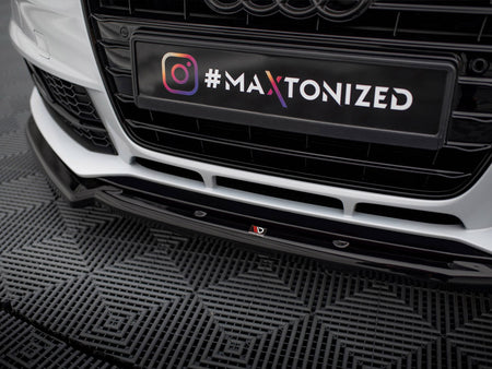 Maxton Design Front Splitter V.2 Audi A4 Competition B8 Facelift - AU-A4-B8F-COMP-FD2G - Image 4