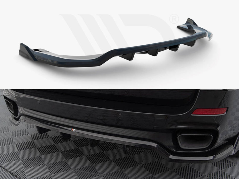 MAXTON DESIGN Central Rear Splitter (Vertical Bars) BMW X5 M-Pack F15