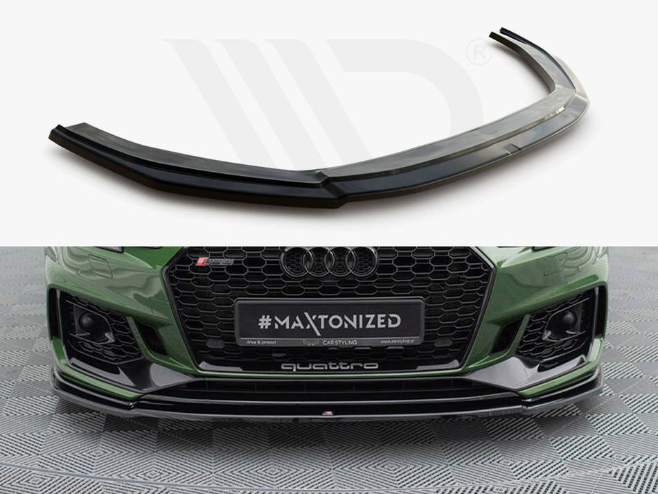 MAXTON DESIGN Front Splitter V.2 Audi RS4 B9 - Carbon Look