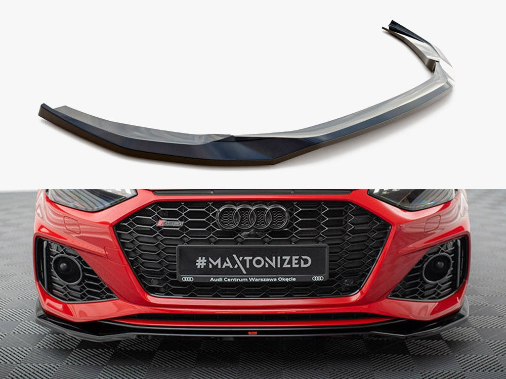 Maxton Design Front Splitter V.1 Audi RS4 B9 Facelift - AU-RS4-B9F-FD1G - Image 1