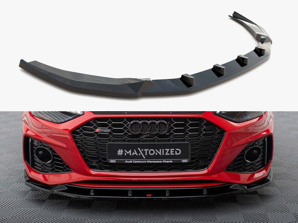 Maxton Design Front Splitter V.2 Audi RS4 B9 Facelift - AU-RS4-B9F-FD2G - Image 1
