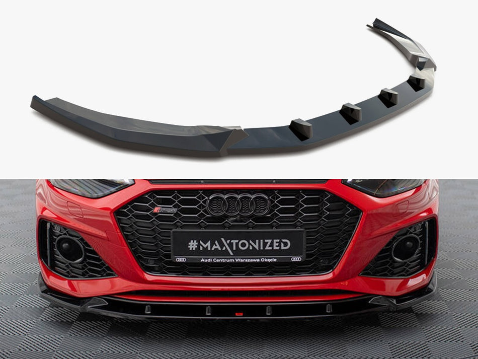 Maxton Design Front Splitter V.2 Audi RS4 B9 Facelift - AU-RS4-B9F-FD2G - Image 1