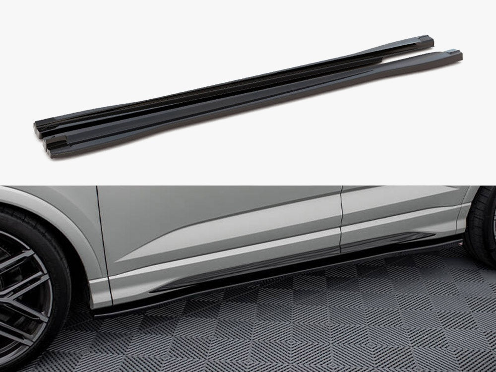 Side Skirts Diffusers V.2 Audi Q3 S-Line / RSQ3 Sportback / SUV F3