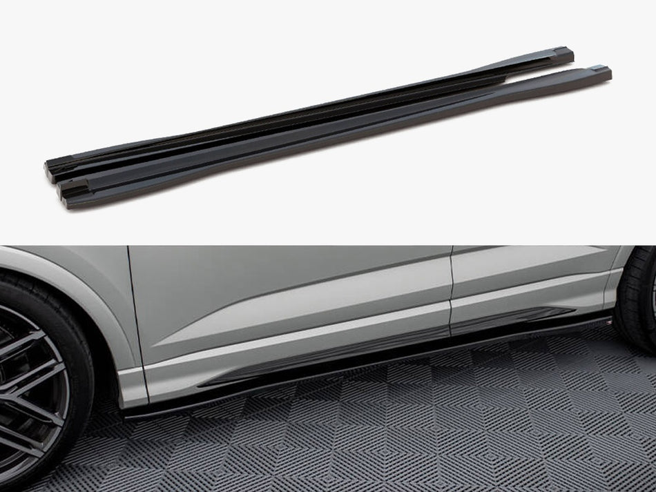 Side Skirts Diffusers V.2 Audi Q3 S-Line / RSQ3 Sportback / SUV F3