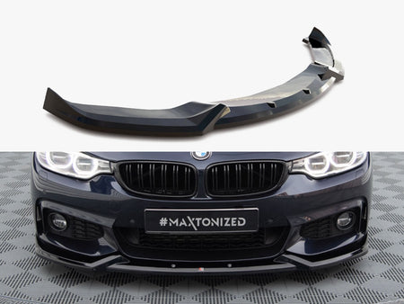 Maxton Design Front Splitter V.5 BMW 4 Coupe / Gran Coupe / Cabrio M-Pack F32 / F36 / F33 - BM-4-F36-GC-MPACK-FD1G - Image 1