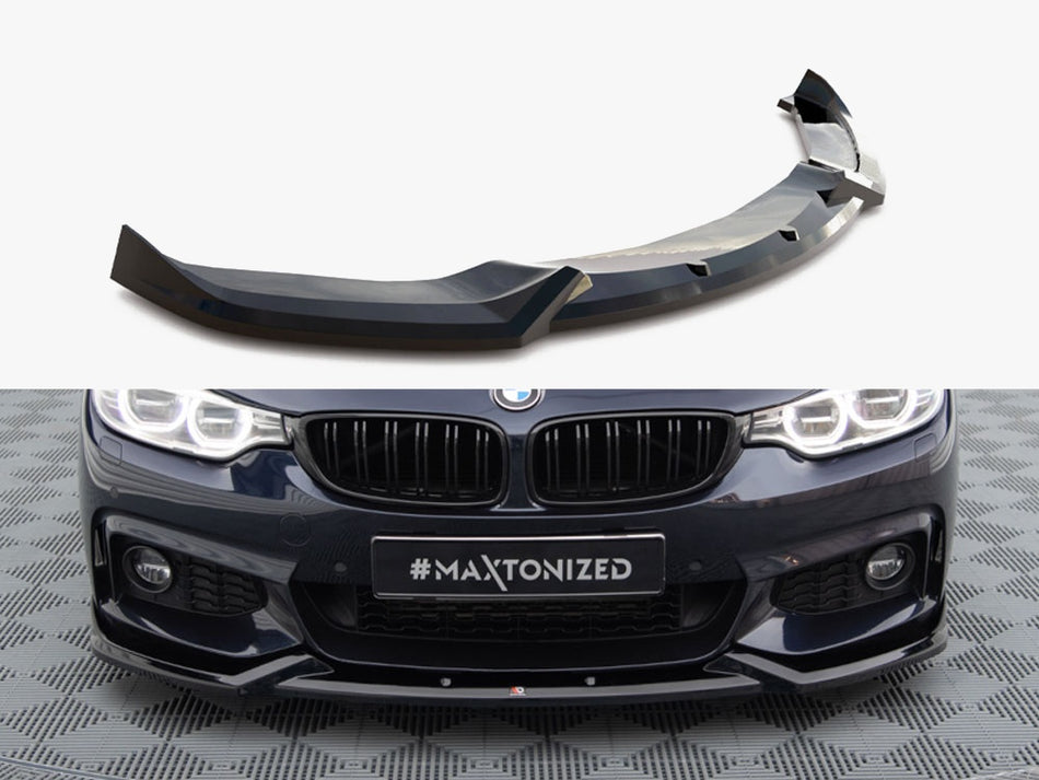 Maxton Design Front Splitter V.5 BMW 4 Coupe / Gran Coupe / Cabrio M-Pack F32 / F36 / F33 - BM-4-F36-GC-MPACK-FD1G - Image 1