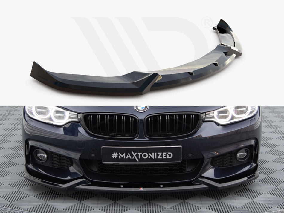 MAXTON DESIGN Front Splitter V.5 BMW 4 Coupe / Gran Coupe / Cabrio M-Pack F32 / F36 / F33