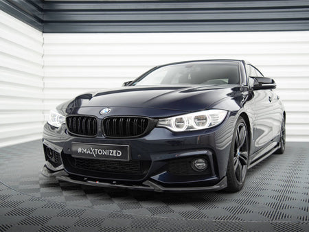Maxton Design Front Splitter V.5 BMW 4 Coupe / Gran Coupe / Cabrio M-Pack F32 / F36 / F33 - BM-4-F36-GC-MPACK-FD1G - Image 2