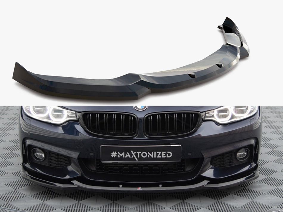 Maxton Design Front Splitter V.6 BMW 4 Coupe / Gran Coupe / Cabrio M-Pack F32 / F36 / F33 - BM-4-F36-GC-MPACK-FD2G - Image 1