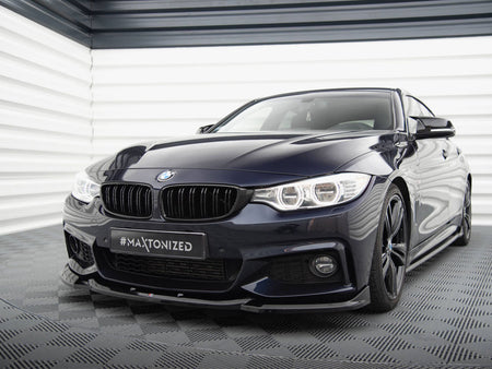 Maxton Design Front Splitter V.6 BMW 4 Coupe / Gran Coupe / Cabrio M-Pack F32 / F36 / F33 - BM-4-F36-GC-MPACK-FD2G - Image 2