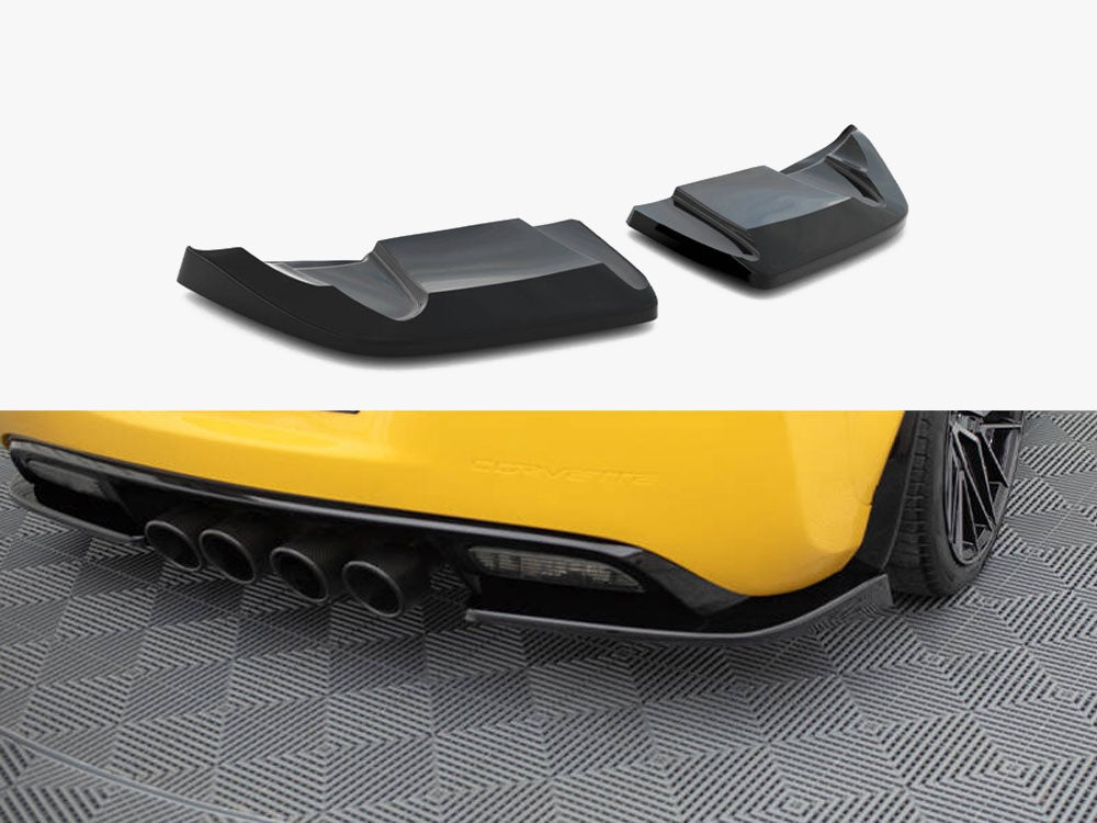 Rear Side Splitters Chevrolet Corvette Widebody C6