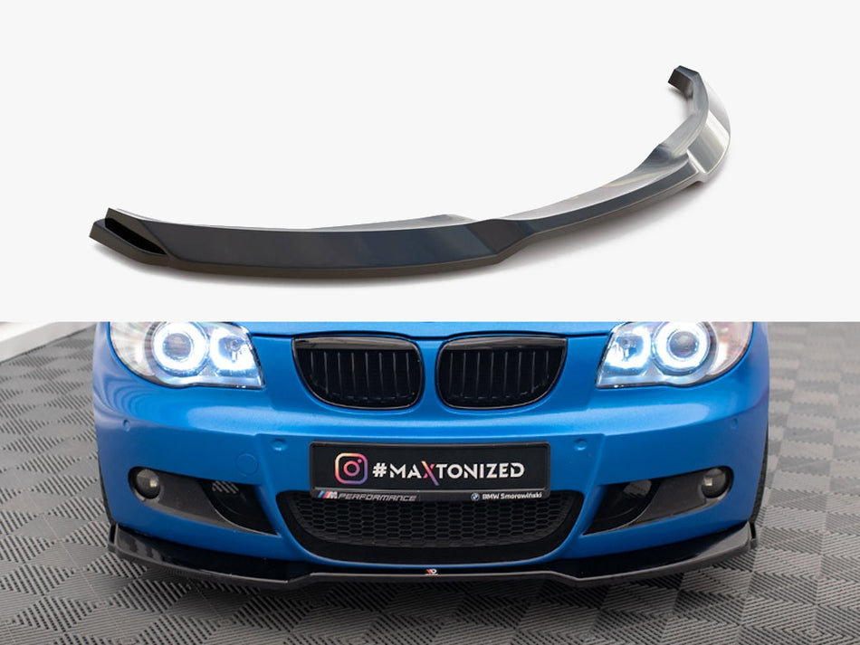 Maxton Design Front Splitter V.1 BMW 1 M-Pack E87 / E81 Facelift - BM-1-87F-MPACK-FD1G - Image 1