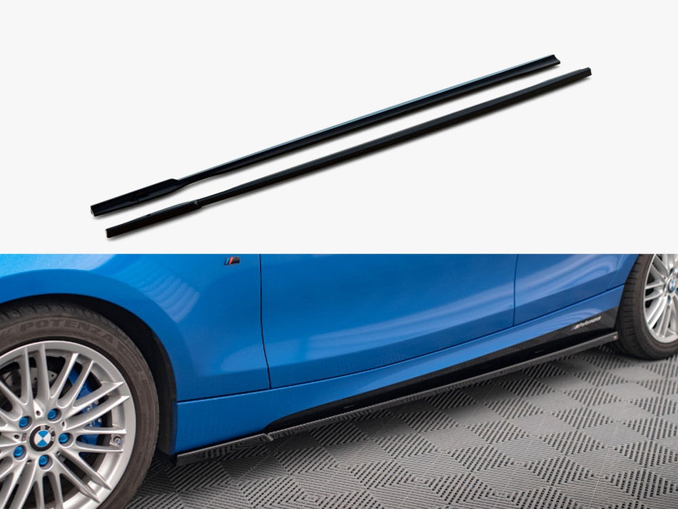 Maxton Design Side Skirts Diffusers BMW 1 M-Pack E87 Facelift - BM-1-87F-MPACK-SD1G - Image 1