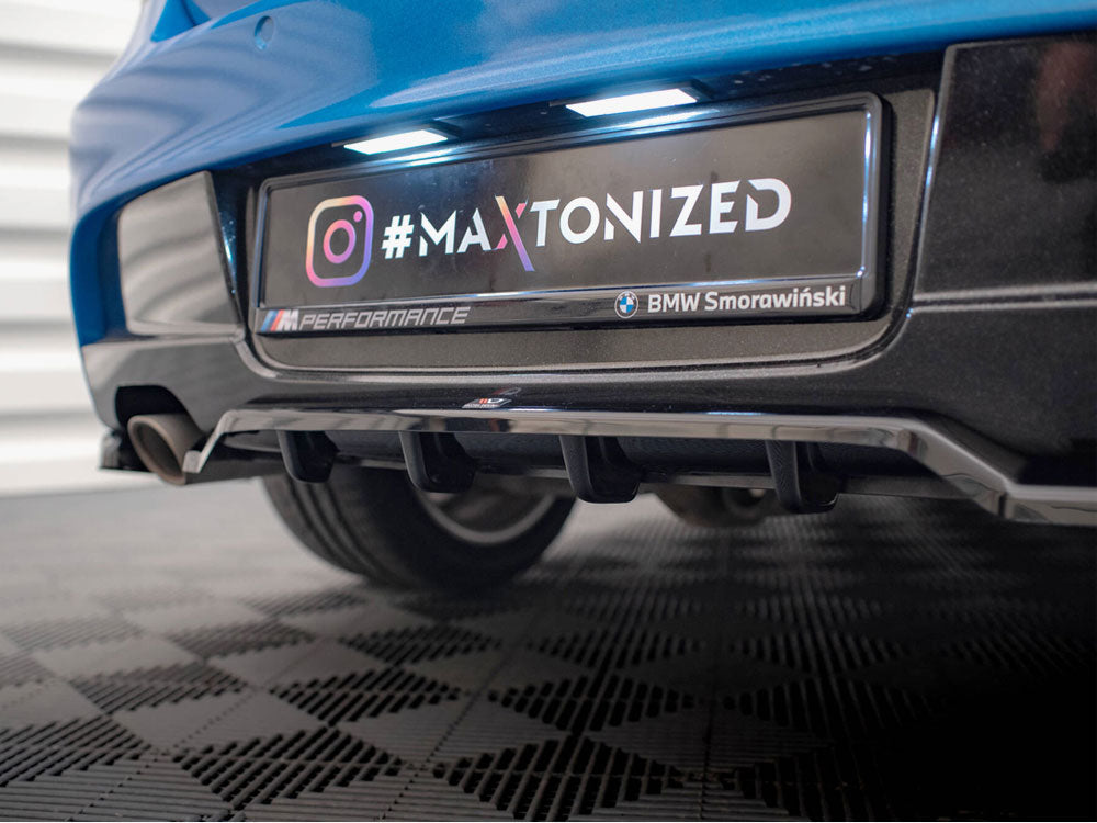 Maxton Design Central Rear Splitter (Vertical Bars) BMW 1 M-Pack E87 Facelift - BM-1-87F-MPACK-RD1G+RD2G - Image 5