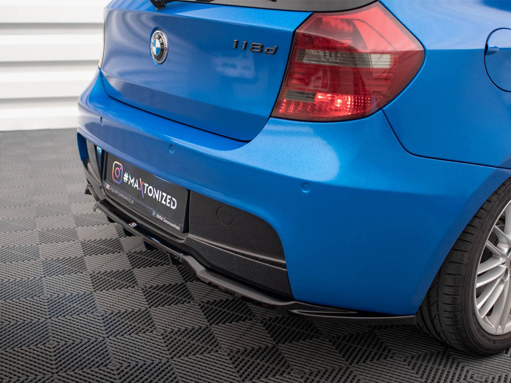 Maxton Design Central Rear Splitter (Vertical Bars) BMW 1 M-Pack E87 Facelift - BM-1-87F-MPACK-RD1G+RD2G - Image 4