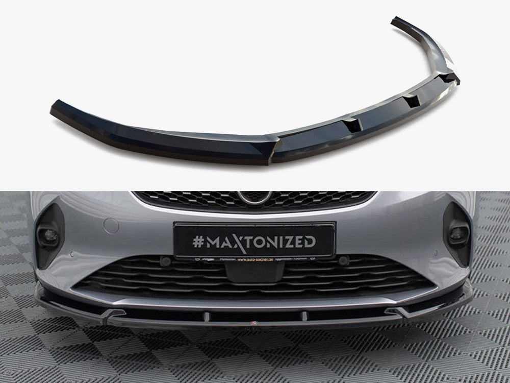 Maxton Design Front Splitter V.1 Opel Corsa F (Mk6) - OP-CO-F-FD1G - Image 1