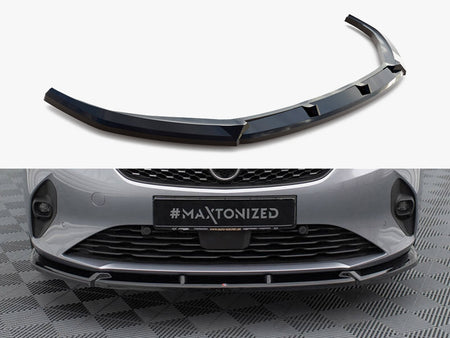 Maxton Design Front Splitter V.1 Opel Corsa F (Mk6) - OP-CO-F-FD1G - Image 1