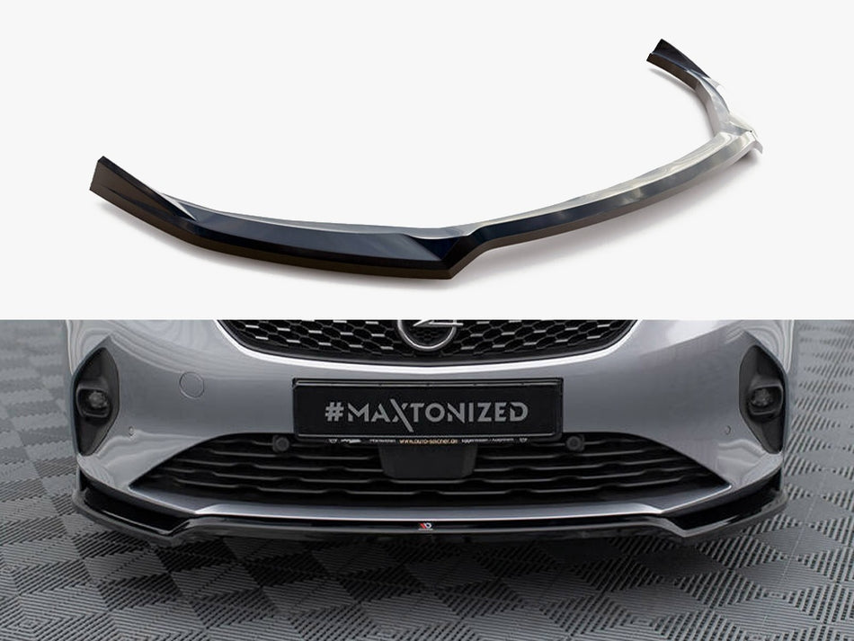 Maxton Design Front Splitter V.2 Opel Corsa F (Mk6) - OP-CO-F-FD2G - Image 1