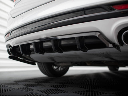 Maxton Design Central Rear Splitter (Vertical Bars) Ford Mondeo Sport Mk5 Facelift / Fusion Sport Mk2 Facelift - FO-MO-5F-SPORT-RD1G+RD2G - Image 5