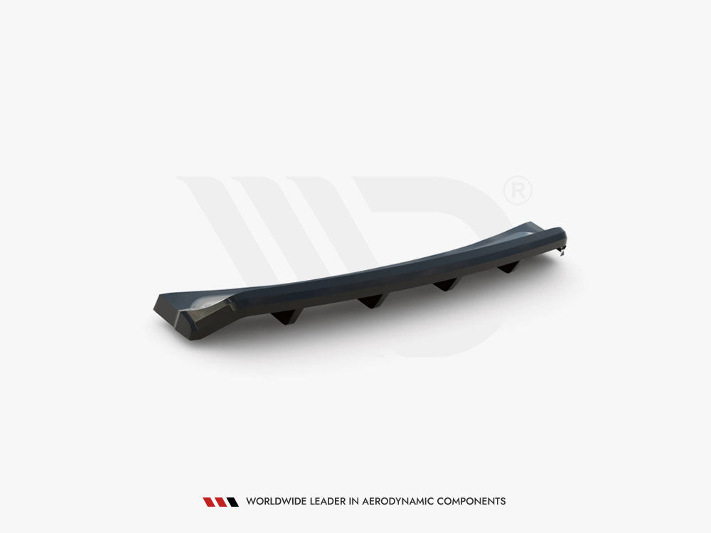 Maxton Design Central Rear Splitter (Vertical Bars) Ford Mondeo Sport Mk5 Facelift / Fusion Sport Mk2 Facelift - FO-MO-5F-SPORT-RD1G+RD2G - Image 6