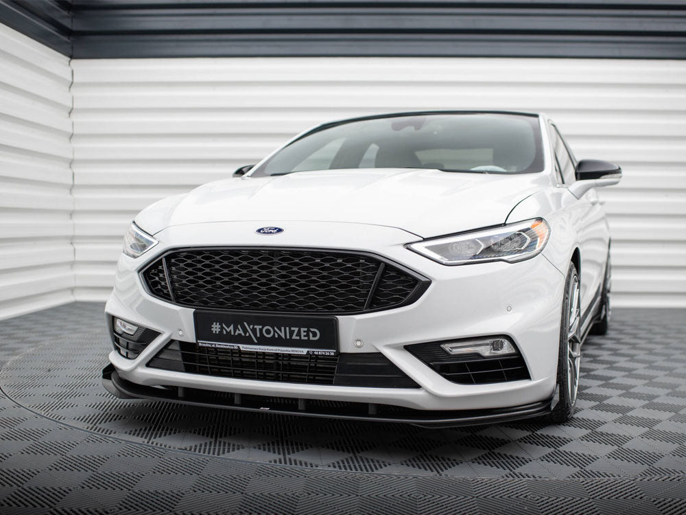 Maxton Design Street PRO Front Splitter + Flaps Ford Mondeo Sport Mk5 Facelift / Fusion Sport Mk2 Facelift - FOMO5FSPORTCNC-FD1B+FSF1G - Image 2